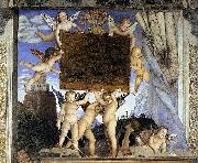 Andrea Mantegna Inscription with Putti oil painting